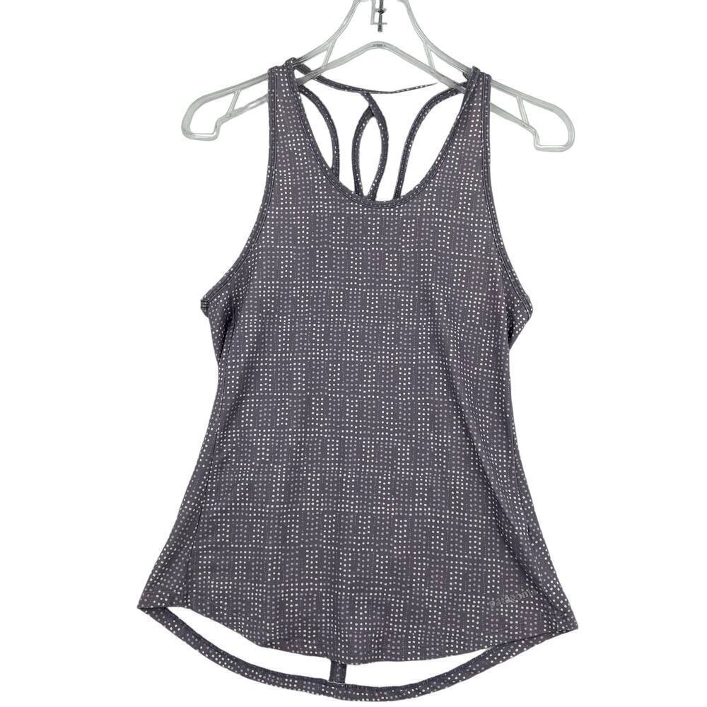Patagonia Racerback Tank Top Women's Size XS Lavender White Dots Athletic Yoga